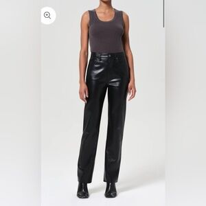AGOLDE 90’s Pinch Waist Recycled Leather Pinch Waist Pants 24